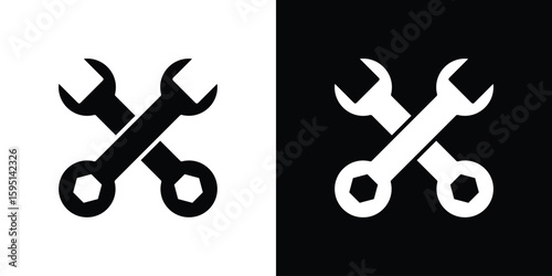 Tools icon vector, solid illustration, pictogram set.
