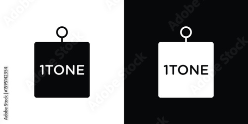 Tonne icon vector, solid illustration, pictogram set.