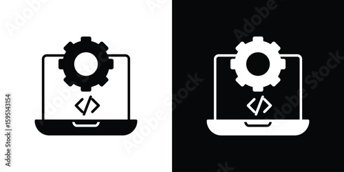 Software Engineering icon vector, solid illustration, pictogram set.