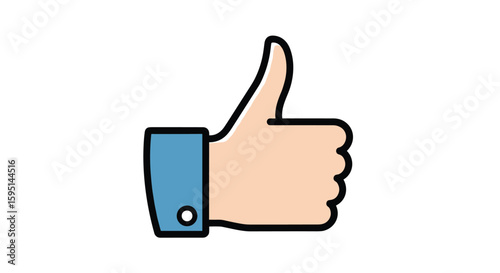 Thumbs Up Gesture Appreciation and Positive Feedback Communication Through Hand Signals