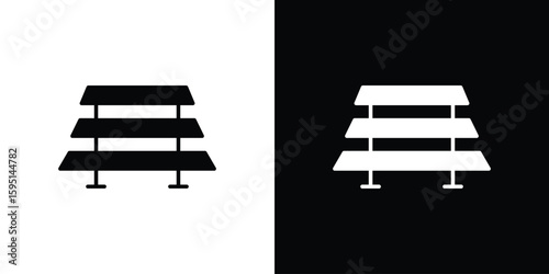 Pallet icon vector, solid illustration, pictogram set.