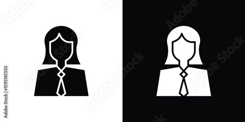 Lawyer icon vector, solid illustration, pictogram set.
