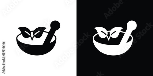 Herbal medicine icon vector, solid illustration, pictogram set.