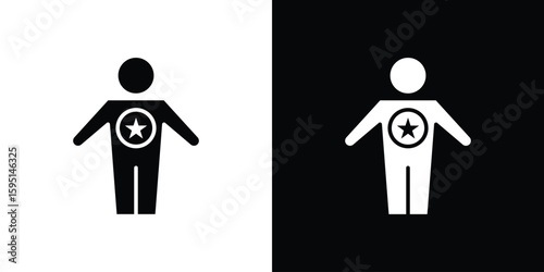 Good human icon vector, solid illustration, pictogram set.