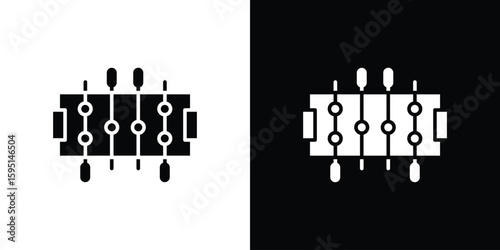 Foosball icon vector, solid illustration, pictogram set.