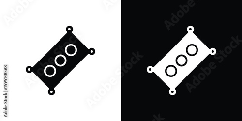 Car gasket icon vector, solid illustration, pictogram set.