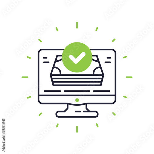 online loan icon, money and banking design