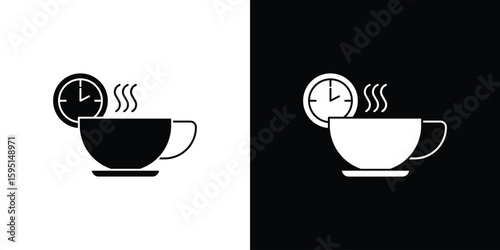 Break icon vector, solid illustration, pictogram set.
