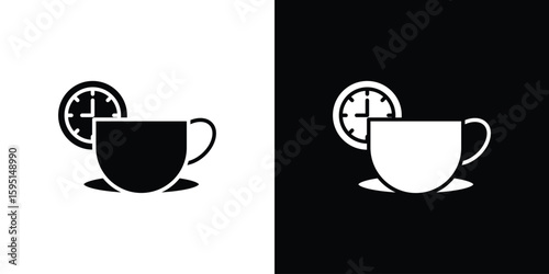 Break icon vector, solid illustration, pictogram set.