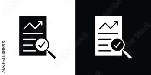 Auditors icon vector, solid illustration, pictogram set.