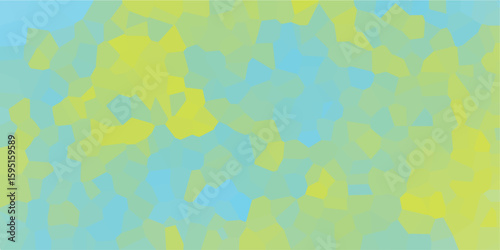 Cool blue and yellow geometric design with a crystalline appearance creating a textured and mosaic like visual effect perfect for various design projects.