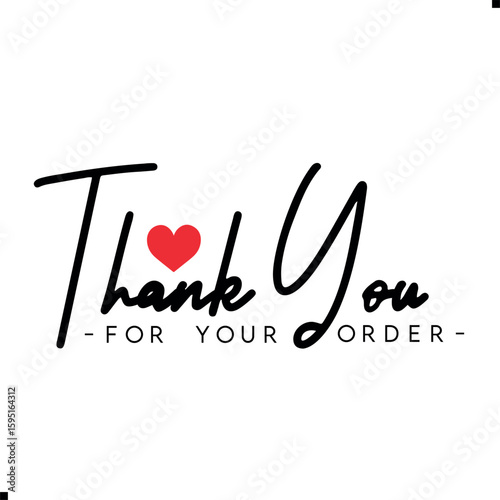 Thank You for Your Order. Elegant Thank You for Your Order Design with Stylish Graphics. Sophisticated Thank You for Your Purchase Image with Modern Elements. Chic Thank You for Your Order Graphic