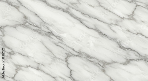 Elegant White Marble Texture with Subtle Gray Veins