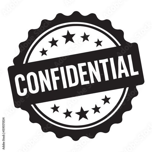 Professional Confidential Seal Stamp Design for Business Documents