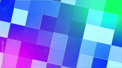 abstract colorful animated mosaic background, colorful animated tiles background, geometric mosaic background
