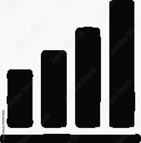 Ascending Column Bar Chart Representing Increasing Metrics