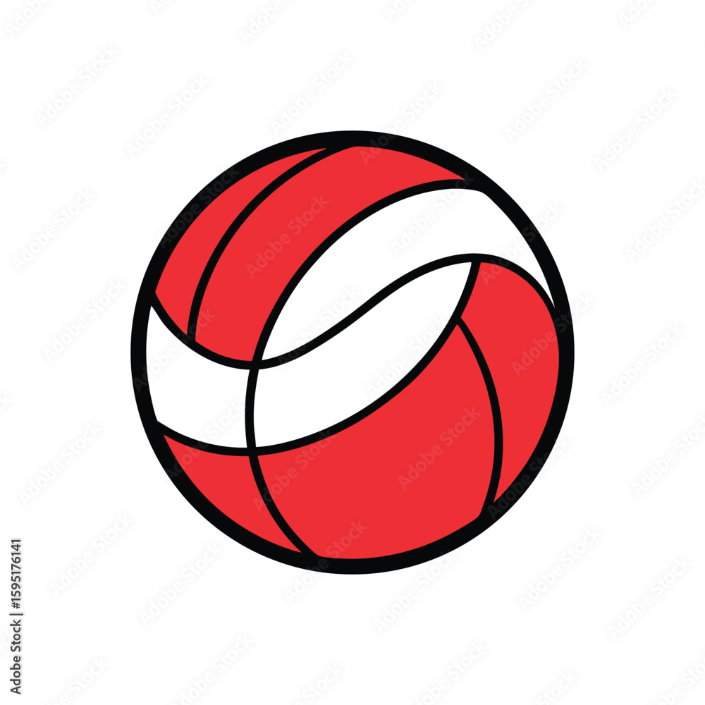 Fototapeta premium volleyball vector illustration
