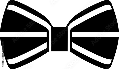Bow - Black and White Isolated Icon - Vector illustration