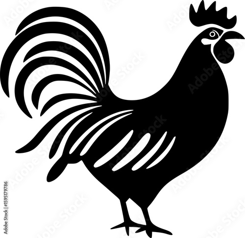 Chicken - High Quality Vector Logo - Vector illustration ideal for T-shirt graphic