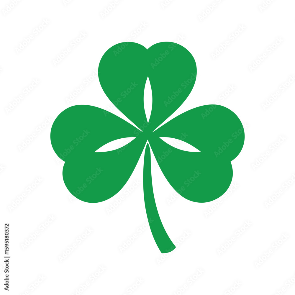 Fototapeta premium celtic shamrock leaf vector art