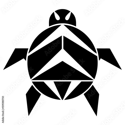 geometric shape of a turtle