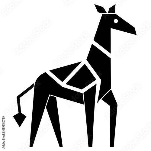  giraffe silhouette vector
