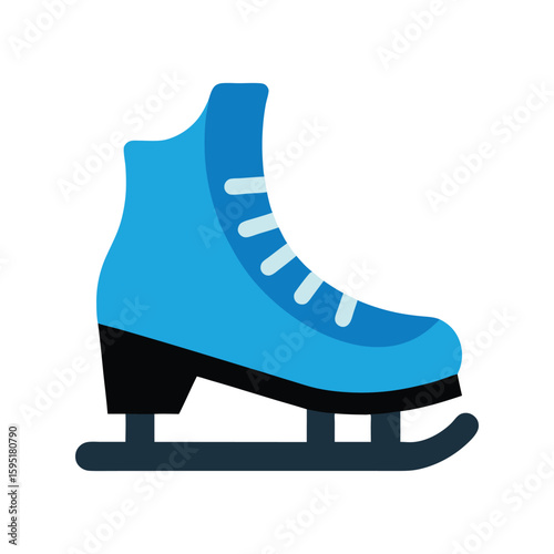 ice skate on white background