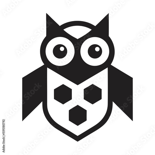 owl on a white background