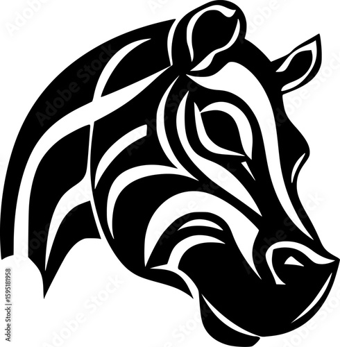 Hippopotamus - High Quality Vector Logo - Vector illustration ideal for T-shirt graphic