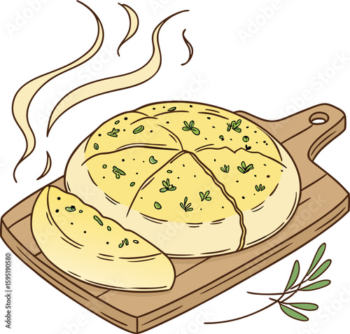 Freshly Baked Naan Bread