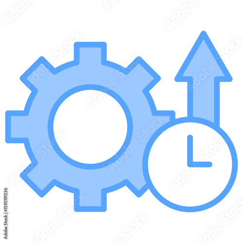 Productivity Blue Icon