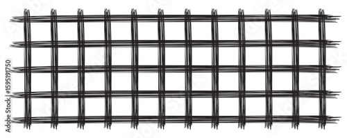 Hand drawn grid vector pattern. Check line background, stripe texture