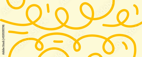 Pasta pattern background, spaghetti food pattern. Italian noodle curly bg