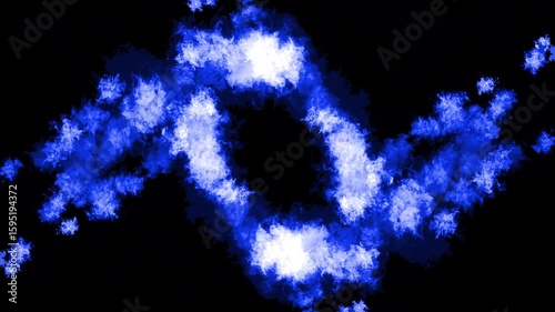Blue Energy Fire Burst – Alpha Channel