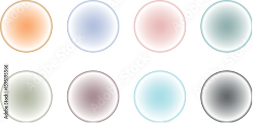 Whimsical Fantasy Dreamland Bubbles – A Vivid Collection of Multicolored Transparent Soap Bubbles with Magical Light Effects 