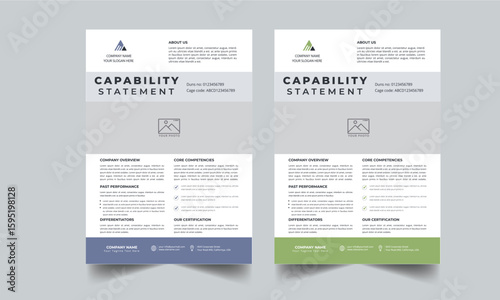 Capability Statement Template Design.