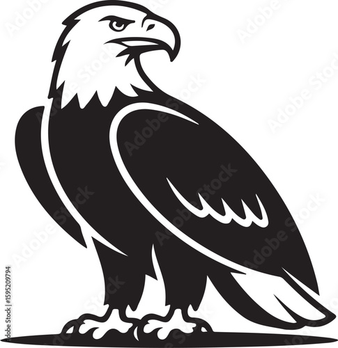 eagle silhouette vector icon set, eagle face icon, set of eagle vector illustration, symbol of freedom eagle, flying of eagle.