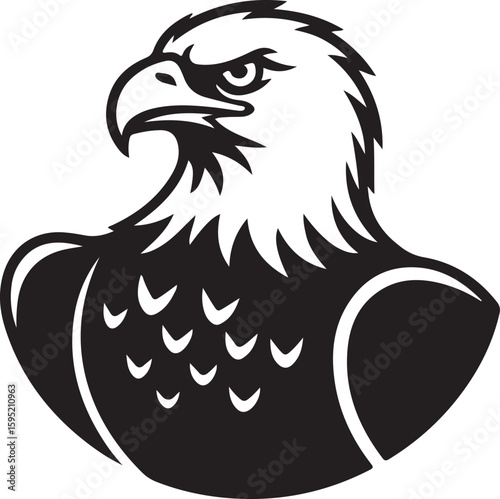 eagle silhouette vector icon set, eagle face icon, set of eagle vector illustration, symbol of freedom eagle, flying of eagle.