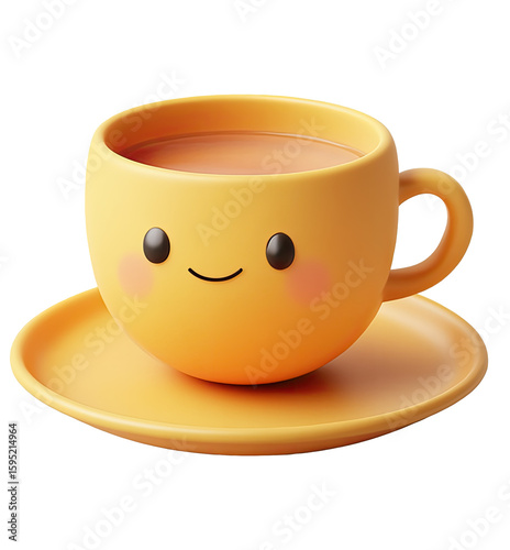 Cute cartoon coffee cup