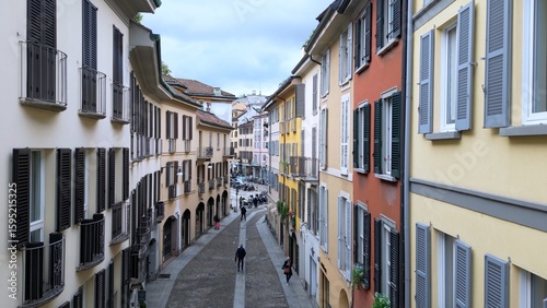 Europe, Italy , Milan 07,19,2025 Brera district in downtown of the fashion city , drone aerial view . Brera tourist attraction destination sightseeing for tourist. 