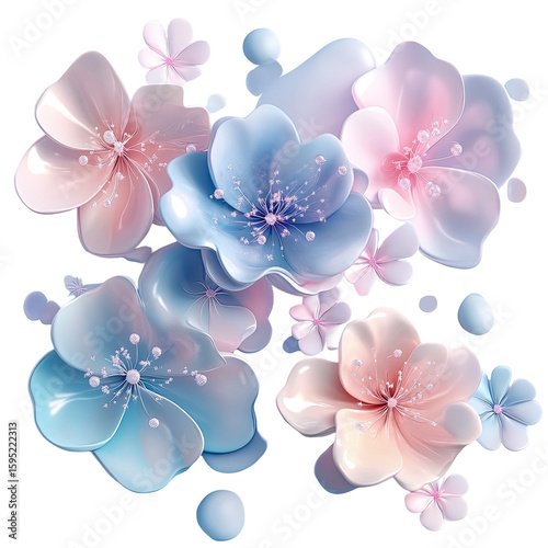 Abstract floral design