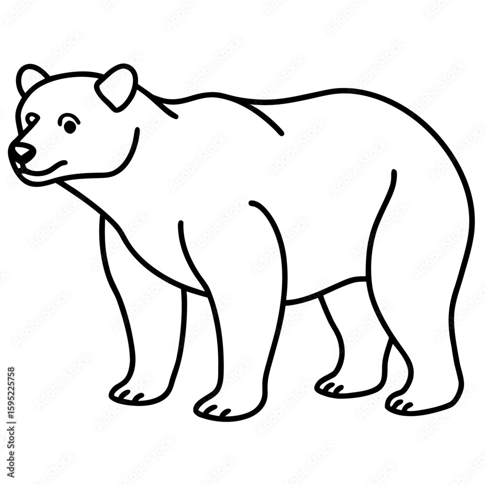 Fototapeta premium polar bear vector illustration