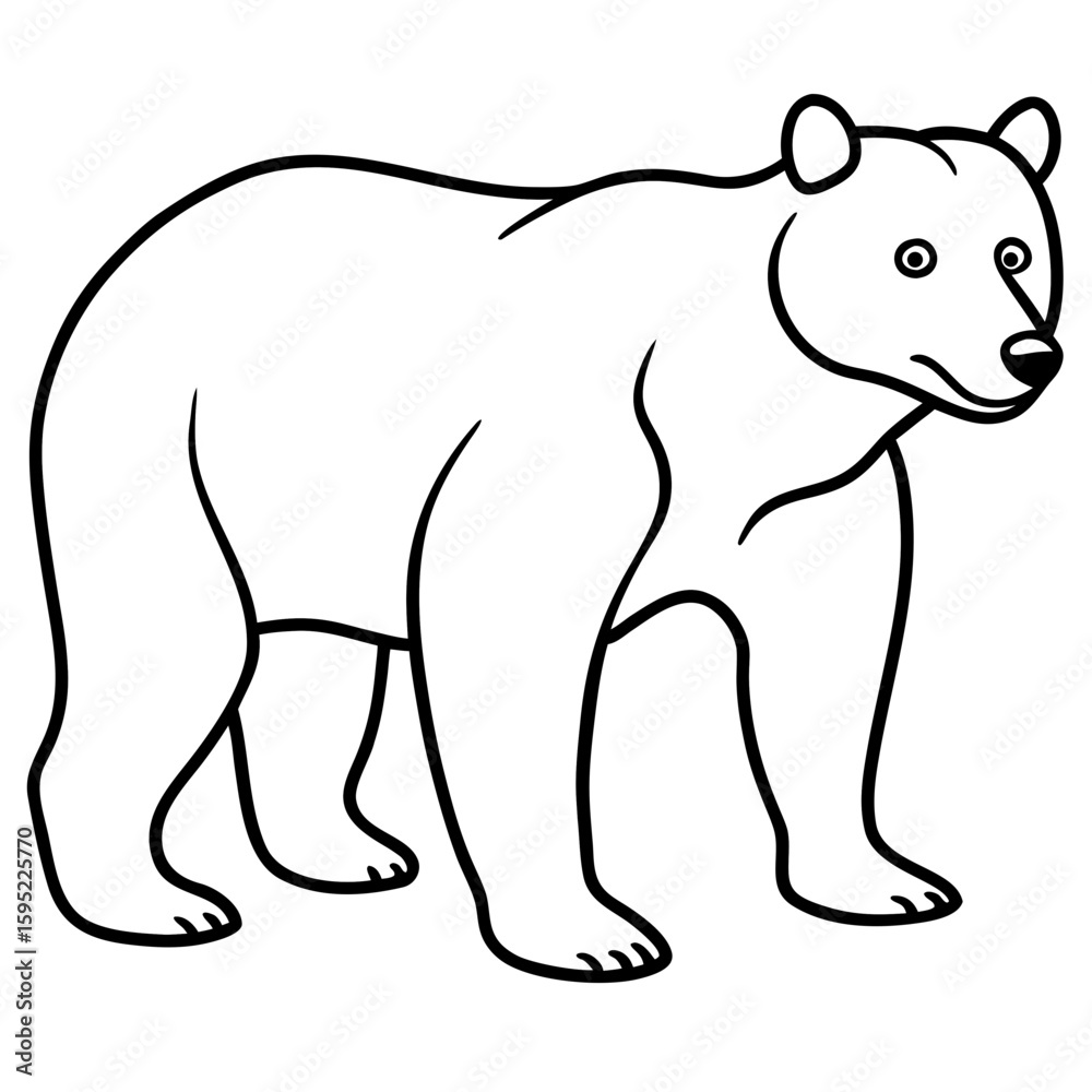 Fototapeta premium polar bear vector