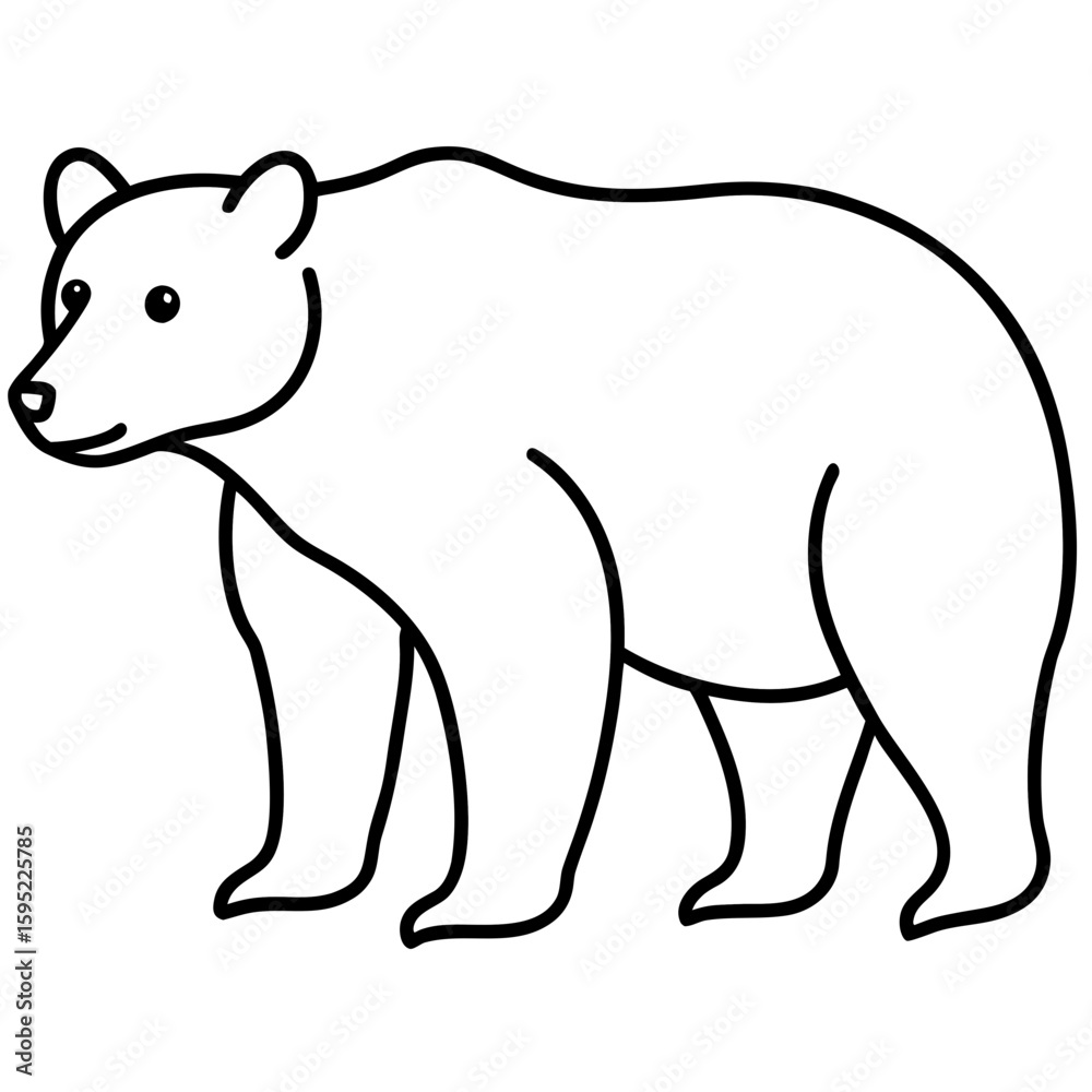 Obraz premium polar bear cartoon