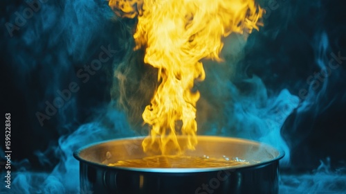 Boiling Liquid, Fiery Flames