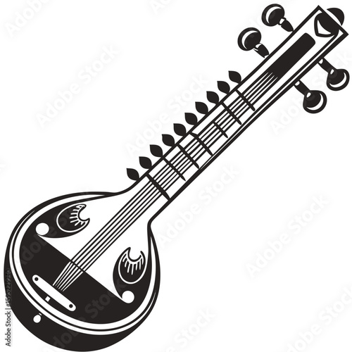 
Silhouette of a Veenai