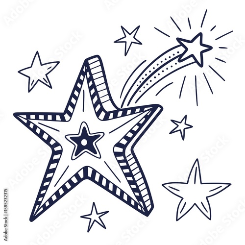 vector illustration of a star