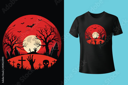 Spooky Mama Halloween T-Shirt Design
