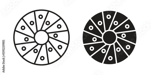 Perpetual motion icon set. minimal logotype web element pack.