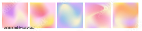 Y2k aesthetic holographic gradient background. Blue and pink mesh texture. 00s art illustration. Abstract pastel blurry square